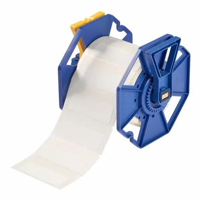 BRADY Pre-Cut Label Stock Roll: 1 in x 3 in, Acrylic, Aggressive Adhesive/Permanent Adhesive - Brady Inkjet Precut Label Rolls