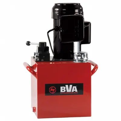 BVA HYDRAULICS Hydraulic Pump: 10,000 psi Max. Op Pressure, 476 cu in/min Max. Flow Rate - Corded High-Power Stationary Electric Hydraulic Pump Units