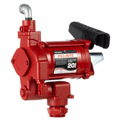 FILL-RITE Electric Drum Pump: 20 gpm Max. Flow Rate, 115 V AC, 1/3 hp HP, Pump Only - Bung-Mount AC-Powered Fuel Transfer Pumps