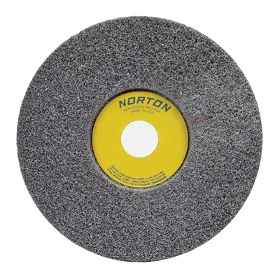 NORTON Recessed Grinding Wheel: Type 5, 7" x 1" x 1 1/4" - Grinding Wheels for Moderate-to-Heavy Grinding of Tool Steels