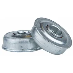 Sealed general purpose conveyor roller bearing for harsh environments. Rated for 145 lb radial load. Bearing outside diameter is 1.53 in. Suitable for material handling systems in dusty or wet industrial settings.
