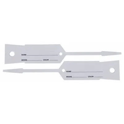 SLIP-N-GRIP Key Tag: Plastic, 4 1/2 in x 3/4 in, White, 1,000 Pack Qty (MPN M-FB-P9933-23) - Fleet and Vehicle Maintenance