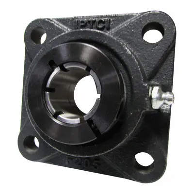 IPTCI BEARINGS Flange Mount Bearings: Radial Ball, 2 in Bore, Cast Iron, Concentric Collar - General Purpose Flange-Mount Ball Bearings