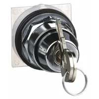 SCHNEIDER ELECTRIC Keyed Selector Switch: 3 Position, 30 mm Panel Mounting Size, Series 9001K (MPN 9001KS43K10)