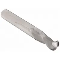 This general purpose carbide ball end mill features a 3.5 mm mill diameter, 2 flutes, 12 mm length of cut, and 51 mm overall length. The ball nose geometry enables contouring, slotting, and profiling for creating smooth 3D shapes and fillets on ferrous and non-ferrous materials. Suitable for CNC machining applications in mold making, aerospace, and automotive sectors