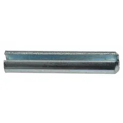 Roll pin designed as a replacement component for Dayton brand material handling equipment. Used to secure mechanical assemblies in industrial environments. Fits Dayton model 2ZE60.