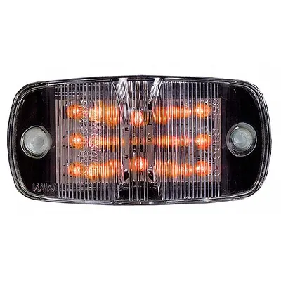MAXXIMA Clearance Marker Light: Clearance Light, LED, Oval, Surface Mount, Amber - Clearance Lights