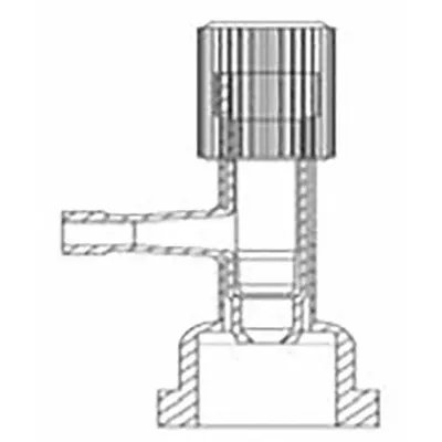 BEING SCIENTIFIC Release Valve, 9 in Wd, 5 in Ht, Borosilicate Glass - Rotary Evaporator Accessories