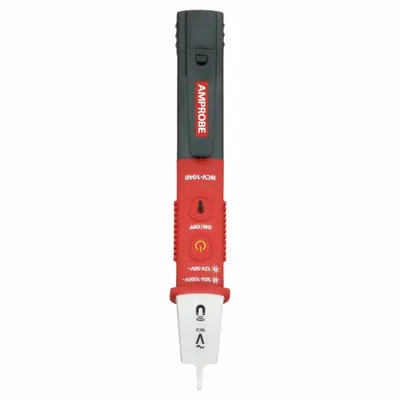 AMPROBE Voltage Detector/Tester: 12 V to 1,000 V, Audible/Light, CAT IV 1000V, IP65 - Non-Contact Voltage Detectors