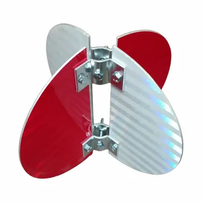ALDON Target: Mounting Hardware Included, Red/White - Railroad Switch Indicators