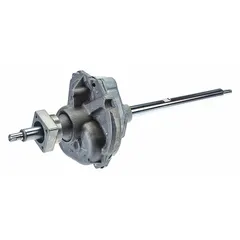 This transmission controls drum rotation and agitation cycles in washing machines and dryers. It is a mechanical component that ensures proper operation during wash and spin phases. Suitable for use in residential laundry appliances.