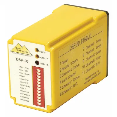 DIABLO CONTROLS, INC. Vehicle Detector: 10 to 30V DC, 2 1/2 in Overall Ht - Plug-In Vehicle Detectors