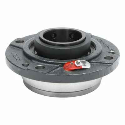 MOLINE BEARING 4 Bolt Flange Bearing: Spherical Roller, 3 7/16 in Bore - Flange-Mount Spherical Roller Bearings