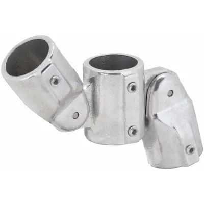 HOLLAENDER Structural Pipe Fitting: Wall Flange, Tee, 1 1/2 in For Pipe Size, Aluminum - Aluminum Crosses & Tees