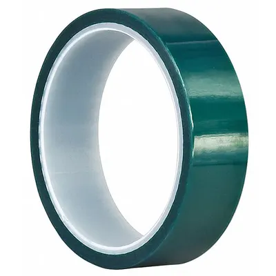 TAPECASE High-Temperature Film Masking Tape, 1 1/2 in x 18 yd, 3.3 mil, Green