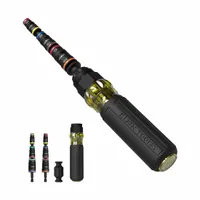 KLEIN TOOLS Multi-Bit Screwdriver: Socket Tip, 17 Tips, 10 3/4 in Overall Lg, Magnetic Quick-Change (MPN 32914HD)