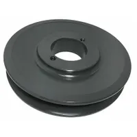APPROVED VENDOR V-Belt Sheave: BK52H, 1 Groove, 4.95 in OD, Bushed Bore, H/QT, Cast Iron