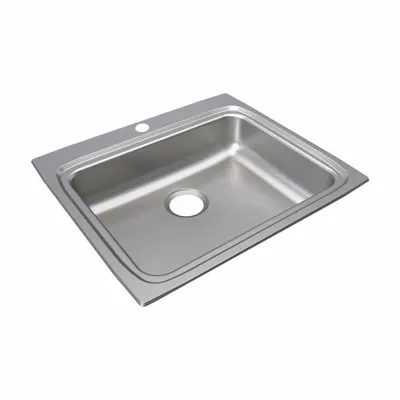 JUST MANUFACTURING One-Bowl Counter-Mounted Kitchen & Bar Sink - One-Bowl Counter-Mounted Kitchen & Bar Sinks without Faucets