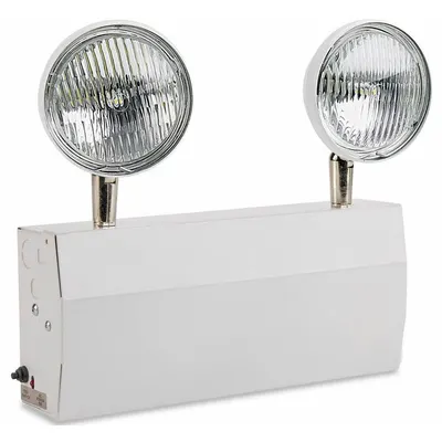 BIG BEAM Remote Capable Emergency Light with Self Diagnostics: LED, UL 924, 5 W Lamp Watt - Steel Emergency Lights