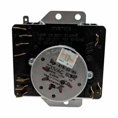 OEM replacement dryer timer for controlling cycle duration and sequencing in compatible clothes dryers. Used in appliance repair and maintenance for residential laundry equipment.