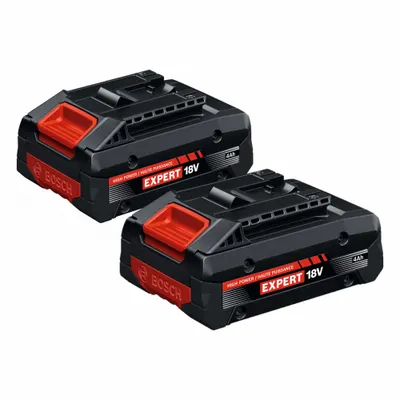 BOSCH EXBA18V-40-2PK 18V 4 Ah Cordless Tool Battery Pack (2-Pack) - Bosch Cordless Tool Batteries