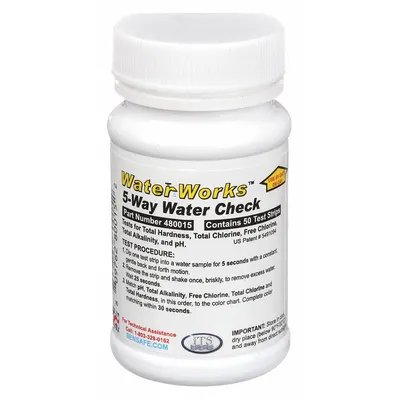 INDUSTRIAL TEST SYSTEMS Test Strips: 50 Tests - Multi-Parameter Water Testing Strips