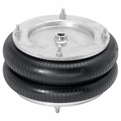 CONTINENTAL Double Convolution Air Actuator: Natural Rubber, 100 mm Compressed Ht - Adjustable Air Springs
