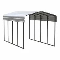 ARROW Carport: 20 ft Overall Lg, 10 ft Overall Wd, 9 ft Overall Ht, Powder Coated, Galvanized Steel (MPN CPH102009)