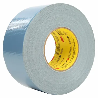 3M Duct Tape: Medium Duty, Blue, 2 in Wd, 24 7/8 yd Lg, 11.5 mil Thick - Clean Removal Duct Tape