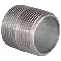 Pipe Nipple: 1 1/4 in Nominal Pipe Size, 6 in Lg, Schedule 80, Galvanized Steel, Welded (MPN 0335670260)