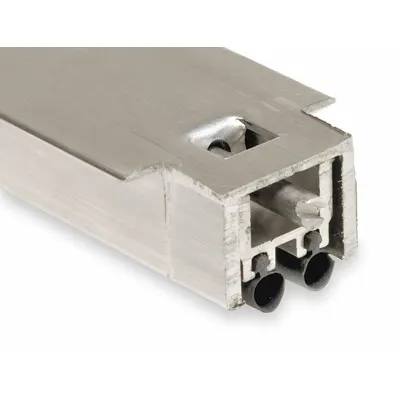 NATIONAL GUARD Automatic Door Bottom: Dual Fin Insert, Aluminum, 48 in Lg, 1 1/2 in Wd - Automatic Door Bottoms