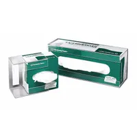 Lab Wipe Holder: 3 1/4 in Overall Wd, 4 5/8 in Overall Ht, 4 3/4 in Overall Lg, Acrylic, Clear (MPN HS234521)