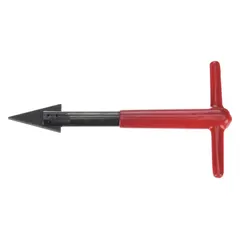 Steel extraction tool for removing damaged helical inserts from threaded holes. Compatible with M4 to M24 right-hand internal and external threads, and 18-8 stainless steel inserts. Supports inch and metric systems. Used in repair and maintenance of threaded assemblies.