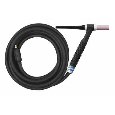 MILLER ELECTRIC Torch Package: Air-Cooled, A-150, 25 ft, Rubber, 1-Piece, 17 - Air-Cooled TIG Torches