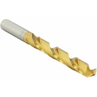 OSG Jobber Length Drill Bit: 27/64", 130° R-Thinning Point, TiN-Coated Cobalt (MPN 15421905)