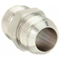 Hydraulic Hose Adapter: 1 in x 1 in Fitting Size, Male x Male, JIC x JIC, Rigid, Straight (MPN 2027-16-16S)