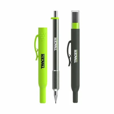 TRACER Carpenter's Pencil: (24) Graphite Repl Leads, Carpenter's Pencil, Gray - Mechanical Pencils