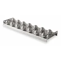 Ball Transfer Insert: 36 in Between Frame Wd, 5 7/8 in Overall Lg, 125 lb/ft, Steel (MPN BTI363)