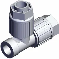 SMC High Purity Fitting: 1/2 in OD x 1/2 in OD x 1/4 in Pipe/1/2 in OD x 1/2 in OD x 4 in Pipe Size (MPN LQ3R4A-FN)