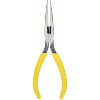 Needle Nose Plier: 2 in Max Jaw Opening, 6 5/8 in Overall Lg, 1 7/8 in Jaw Lg, 1/8 in Tip Wd (MPN D203-6)