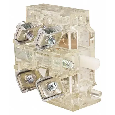 SCHNEIDER Contact Block: 30 mm Panel Mounting Size, SPDT, Momentary - Contact Blocks