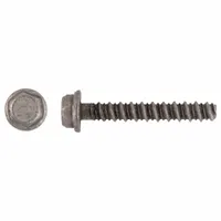 This heavy-duty hex-head screw anchor is made of Grade 5 steel with a self-threading tip for installation into concrete, block, or brick. It features an external hex drive and is removable. Supplied in a 50-pack, it is suitable for fastening fixtures, equipment, and structural elements in inch-system applications
