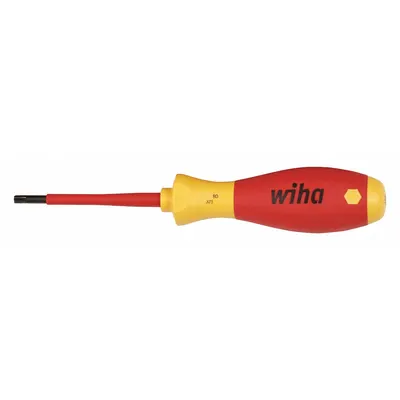WIHA Insulated Torx Screwdriver: Insulated SoftFinish, Std Lg, Torx Tip, T20 Tip Size - Insulated Torx Screwdrivers