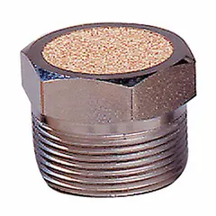 This pneumatic breather vent filters incoming air to 40 microns, equalizing pressure in reservoirs and protecting system components. With a 3/4 in NPT connection and maximum operating pressure of 150 psi, it is used on hydraulic and pneumatic reservoirs in industrial machinery and fluid power applications.