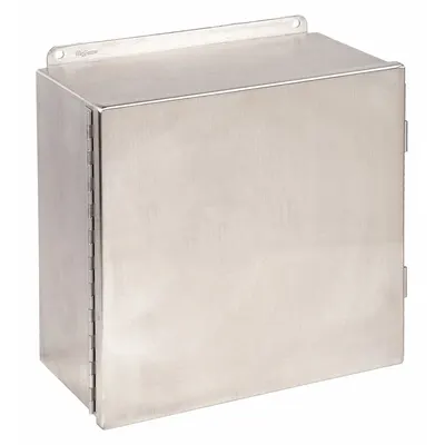 HOFFMAN Enclosure: Steel, 10 in x 8 in x 4 in, NEMA 12/13, Solid Cover - Steel Dust-Tight Enclosures