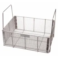 MARLIN STEEL WIRE PRODUCTS Parts Washer Basket: Rectangular, Stainless Steel, Silver, Not Nestable (MPN 00-00368189-38)