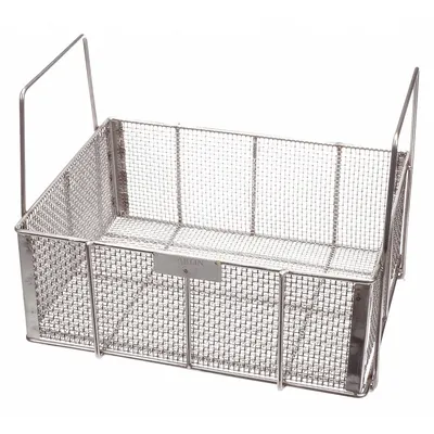 MARLIN STEEL WIRE PRODUCTS Parts Washer Basket: Rectangular, Stainless Steel, Silver - Rectangular Parts Washer Baskets