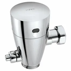 This retrofit kit converts manual urinal flush valves to automatic, sensor-operated operation. Designed for top mounting, it is suitable for commercial restroom urinals to enhance hygiene and water efficiency.
