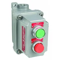 Control Station: 1 Gang, (2) Push Buttons, 1NO/1NC, Start/Stop, 0 Pilot Lights, 3/4 in (MPN FXCS-5B4)