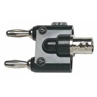 FLUKE BNC (F) Banana Plug: Double Banana Jack, Banana Jack Adapters, Not Panel Mounted, Stackable (MPN BP880)